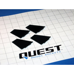 Plastic Molded Fin 5 Set of 4 - Q20876